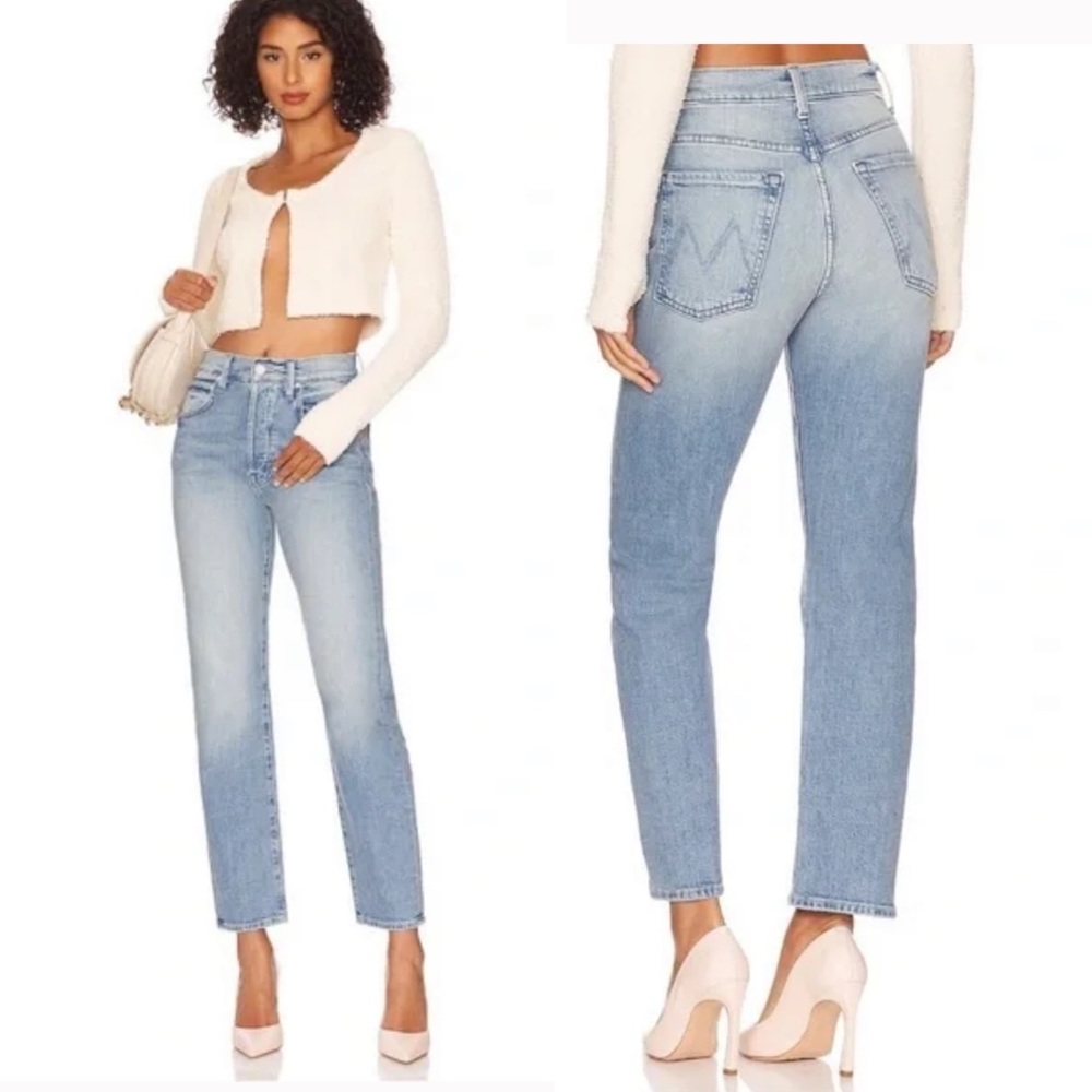 MOTHER High Waisted Hiker Hover Jean in Herbal Remedy Size 24 - Picture 1 of 12
